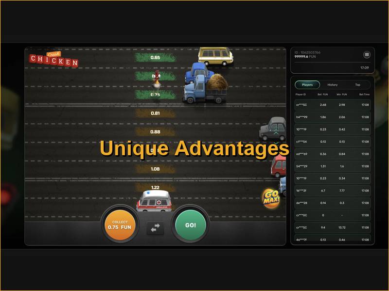 What sets Chicken Crash apart from its competitors