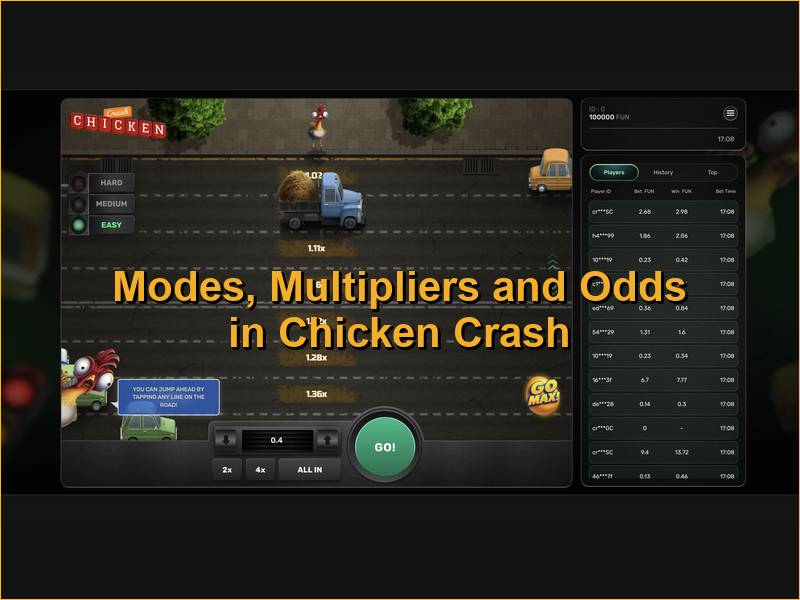 Odds, multipliers, and game modes