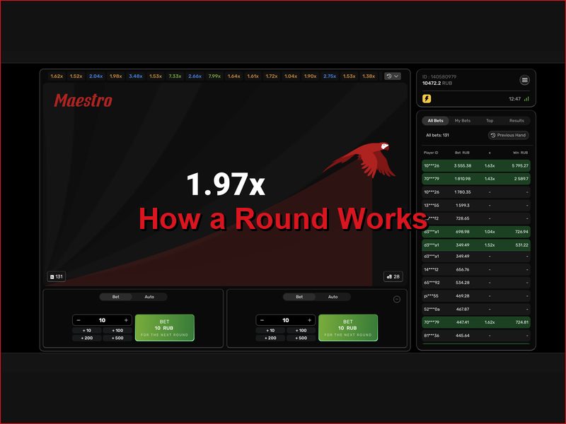 Этапы и структура раунда в Maestro