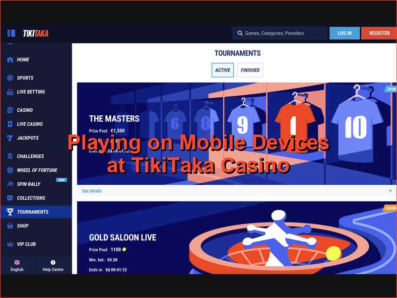 A versão móvel e a interface adaptativa do TikiTaka