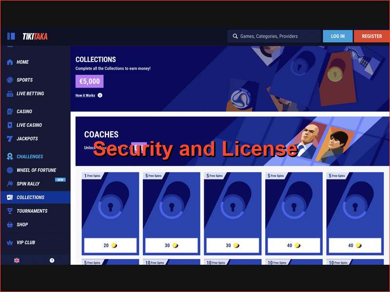 Segurança e Termos de Utilização no TikiTaka Casino