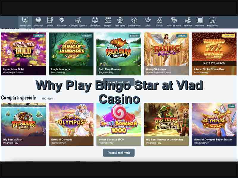 Les avantages de jouer à Bingo Star via Vlad Casino